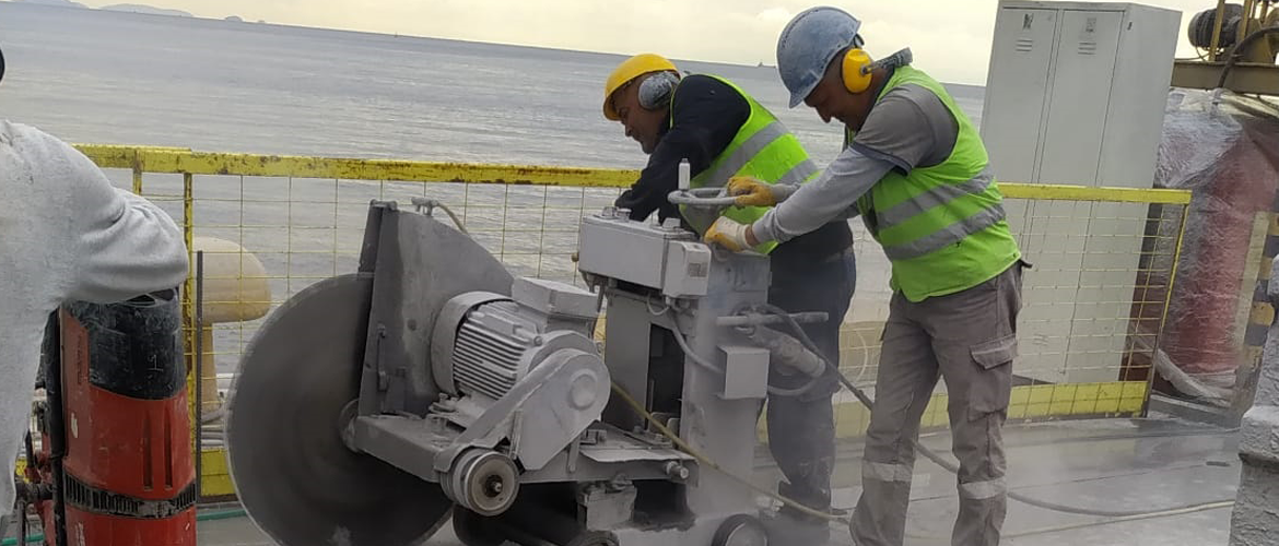 Örtaş İnşaat- Ambarlı Limanı Beton Kesme işleri